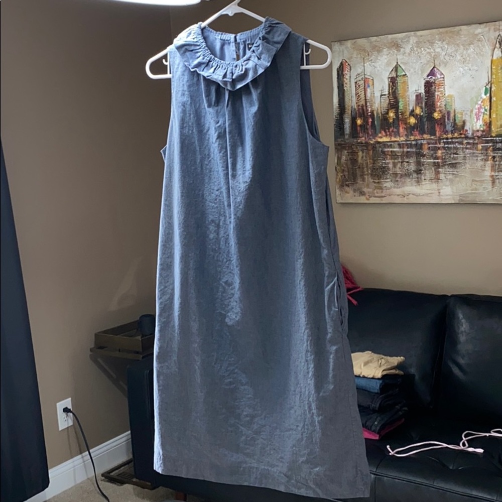 Chambray dress.